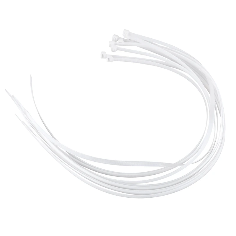 

New 10X Extra Long 76Cm Cable Ties White Zip Wraps