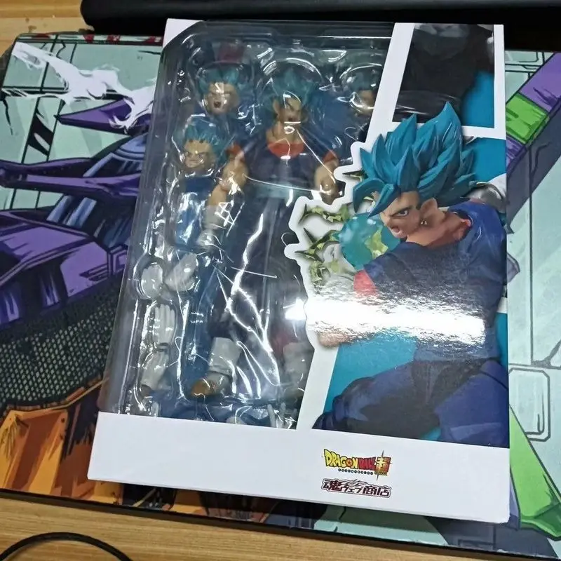 Anime Dragon Ball Vegito Action Figure Super Saiyan God Dragonball Gokou Shf Figurine Toy Collezione Di Natale Giocattolo Regalo