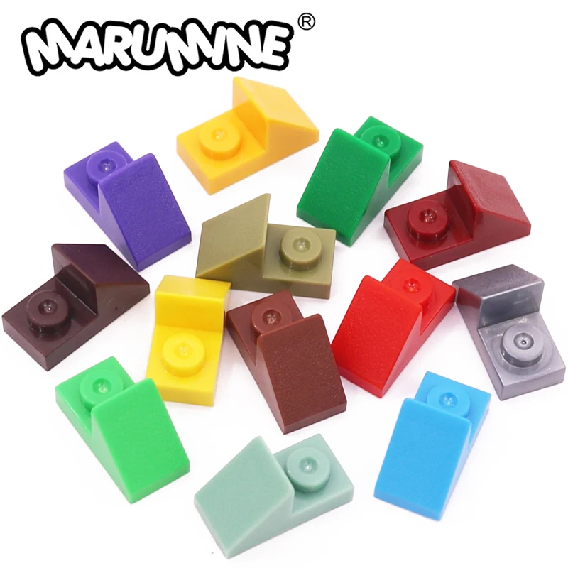 Marumine 50PCS 92946 15672 Slope 45 2x1 with 2 3 Cutout Modified Bricks marumine-50pcs-92946-15672-slope-45-2x1-with-2-3-cutout-modified-bricks