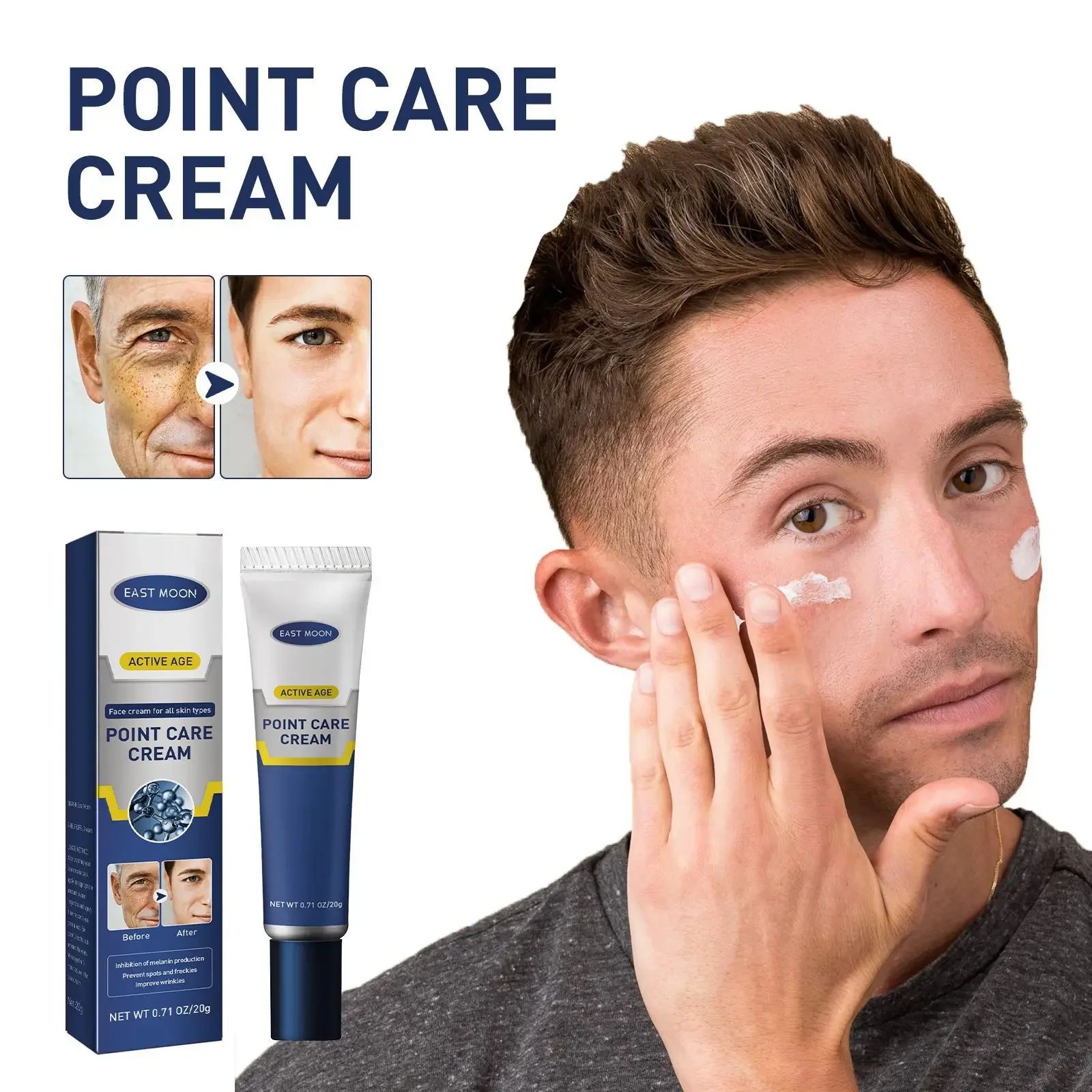 

Men's face care cream anti-aging repair cream to fade fine lines moisturize and anti wrinkle face cream