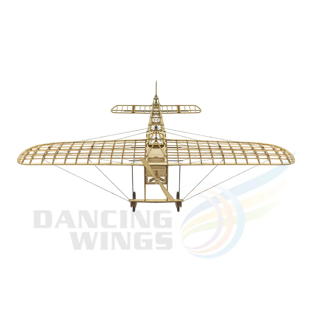 Wooden Toys Building DIY Craft Wood Furnishing Christmas Gift Present Static Model Kit 1:23 Bleriot XI Airplane Aircraft VX14 4