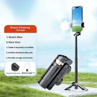 Super Mini Selfie Stick Portable Phone Holder Shooting Aid Versatile Integrated Design Bluetooth Remote Handle Selfie Sticks