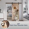 36in x 84in Wood Barn Door with 6.6FT Barn Door Hardware Kit Included K Shape Solid Spruce Wood Panel Need 3
