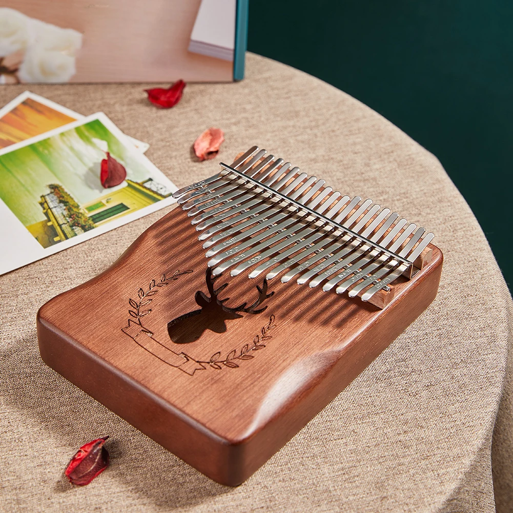 21 Keys Kalimba DIY Keys+Bridge+Tuning Hammer Musical Instrument Accessories Lightweight Portable Music Element