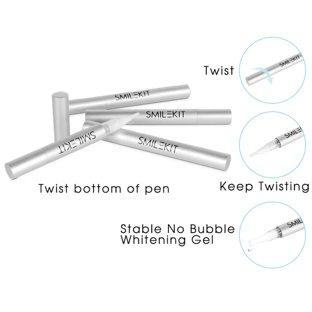 Teeth Whitening Kit Mini 16 LED Cold Light 35% Carbamide Peroxide Gel