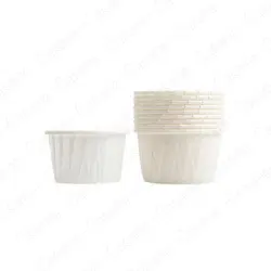 Gold Foil Silver Muffin and Cupcake Liner Set - 50-Pack Premium Cake Wrappers - Middle 4435mm (White)