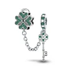 Orginal 925 Sterling Silver Spacer Stopper Clasp Clip Charms Bead Pendant Safety Chain Fit Pan Bracelets DIY Fine Jewelry 2