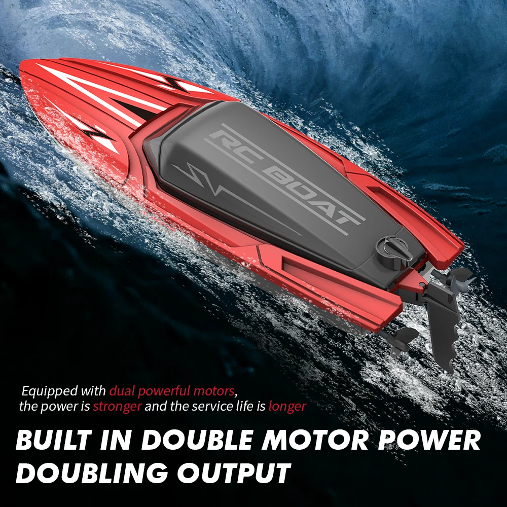 TYRC TY2 2.4G RC Speedboat Dual Motor Electric High Speed Racing Boat Waterproof Outdoor Radio Control Boats Gifts Toys Boys 3