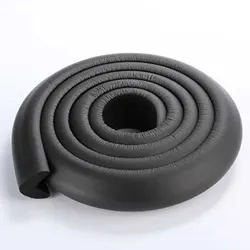 Child Safety Edge and Corner Protection Bumper Strips, 2M Qty (Black)