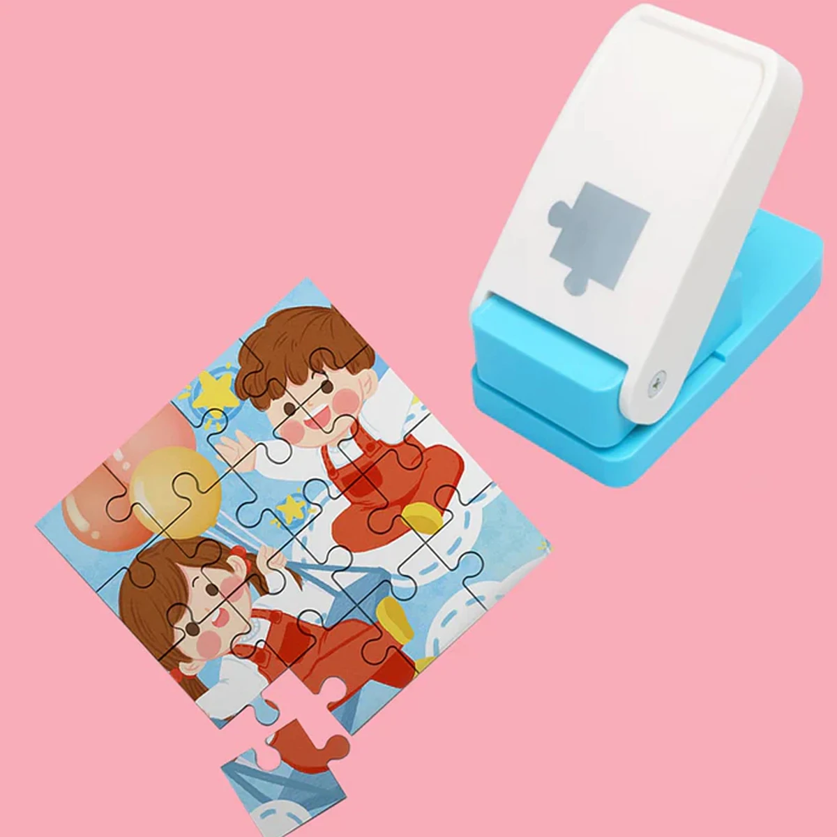 puzzle hole punch, photo puzzle, puzzle making tool, label hole punch - 3