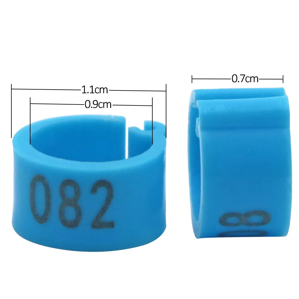 100 Pcs Birds Pigeon Feet RingsMulticolor Plastic Dove Leg Band Poultry Parrot Clip Band Foot Ring Supplies Bird Appliances - Image 3