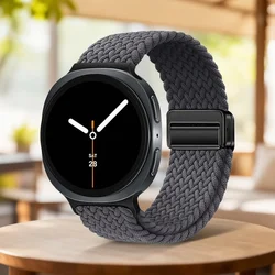 Magnetic Braided Wristband Replacement Strap - Watch 8 classic (Gray)