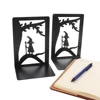 4Pcs Color Elf Baby Book Ends for Shelves Duty Bookend Heavy Book Iron Stand Shelf Book rack Stand Iron Home Desk Stationery 5