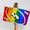 UNO Reverse Card Towel Microfiber Beach Towel Absorbent Quick dry Soft Yoga Swimming Resort Mountain Climbing Towel 4