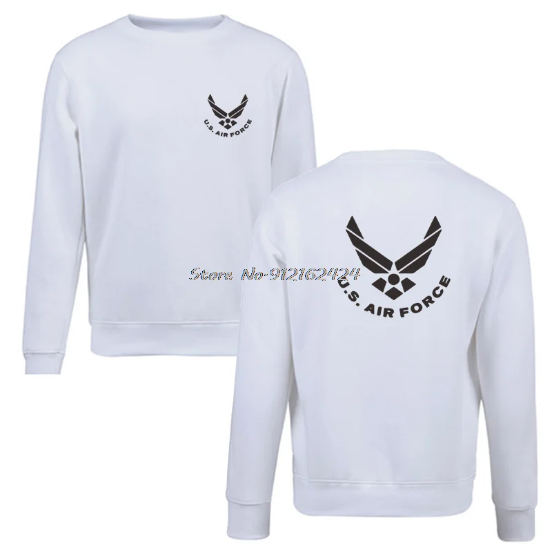 New Hoodie New U.s. Air Force Usaf Small Front Large Back Logo Navy Hoodies  Men Sweatshirt Unisex Sweater Harajuku Streetwear