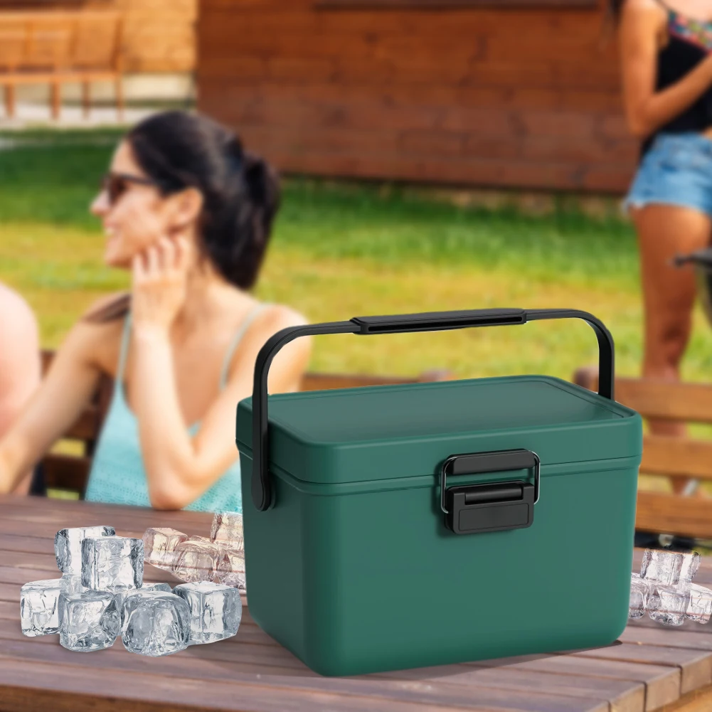 3.8/6/8L Camping Ice Box Cooler Box Large Capacity Portable Coolers Car Food Refrigerator Ice Retention Cooler Fishing Cooler Bag Outdoor Refrigerator