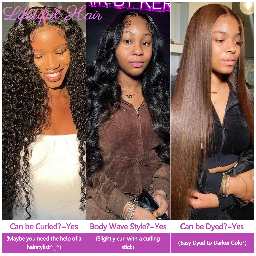 Lace Front Wig 28 inch 13x4 Straight Lace Frontal Human Hair Wig 30 inch Glueless Human Hair Wigs For Women 10A Cheap Brazilian Raw Wigs