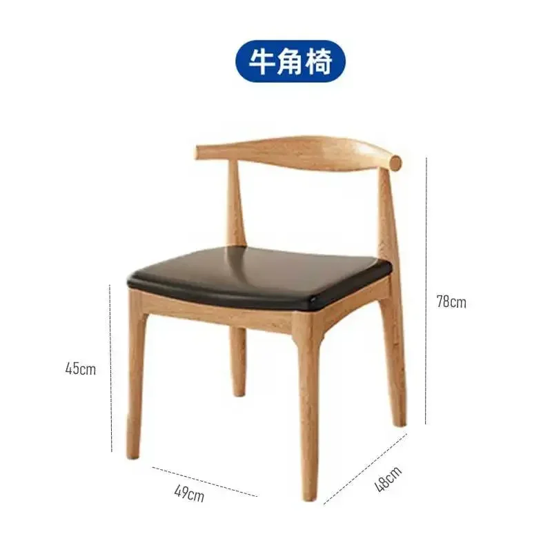 שולחן אוכל מלא מעץ מלא לאכילה, שולחן מלבני פשוט ומודרני לכיסא