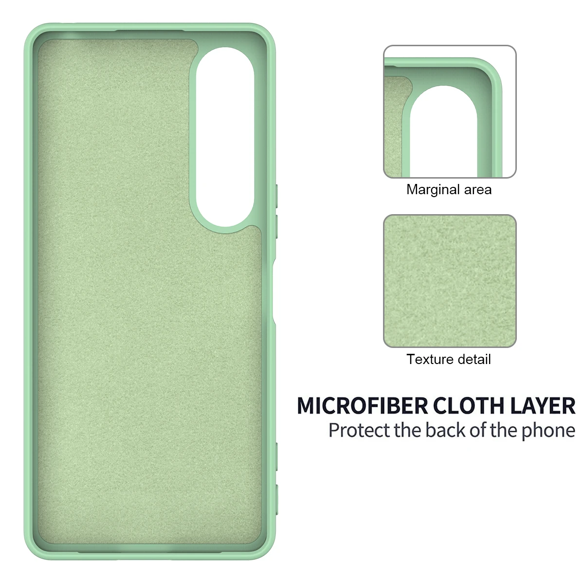 Shockproof Soft Liquid Silicone Slim Phone Case with Lanyard and Retail Package