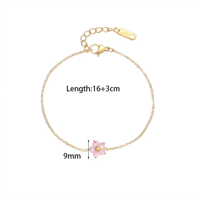 Stalen schakelarmband voor bedels rosé verguld - Christina Jewelry