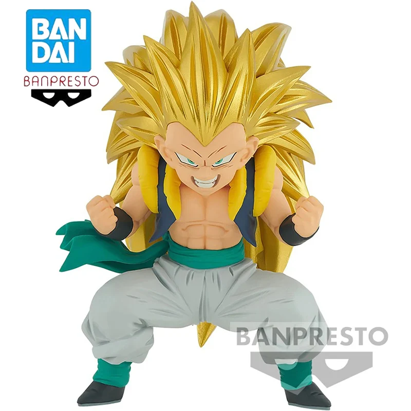 

Оригинальная фигурка из искусственного дракона, фигурка героя мультфильма BANPRESTO Gotenks из ПВХ, Коллекционная модель, кукла, статуэтка, украшение, подарок