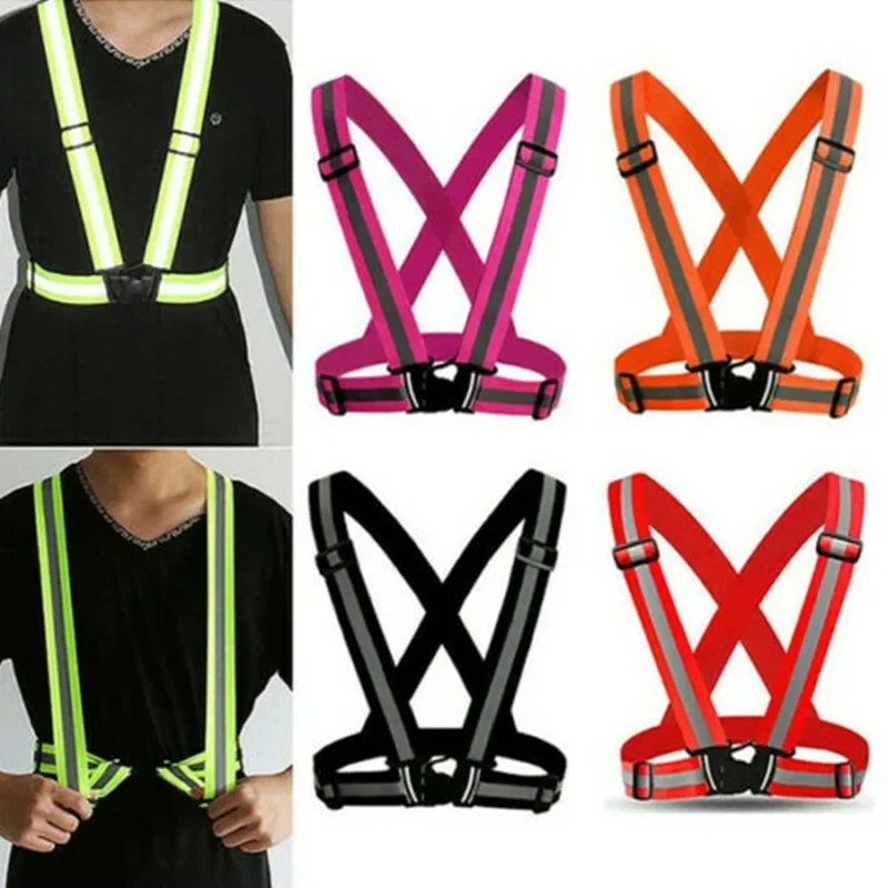 Unisex Motorcycle Reflective Vest Durable Clothing Adjustable