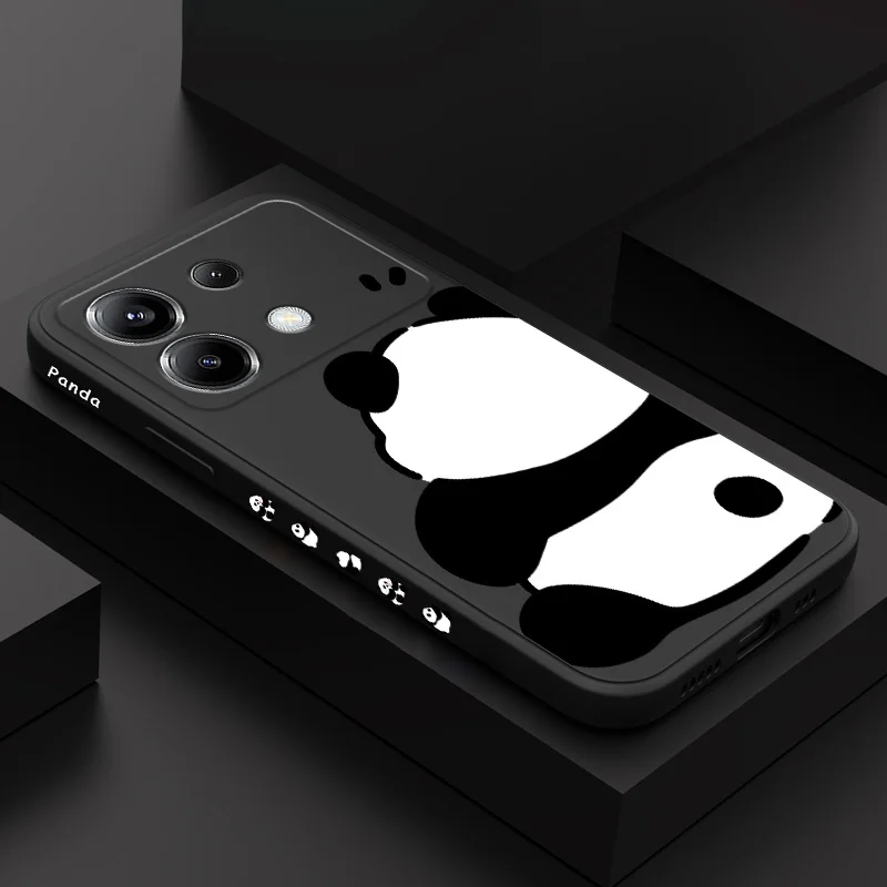 Panda Design Silicone Phone Case - Ultra-Soft Protective Cover