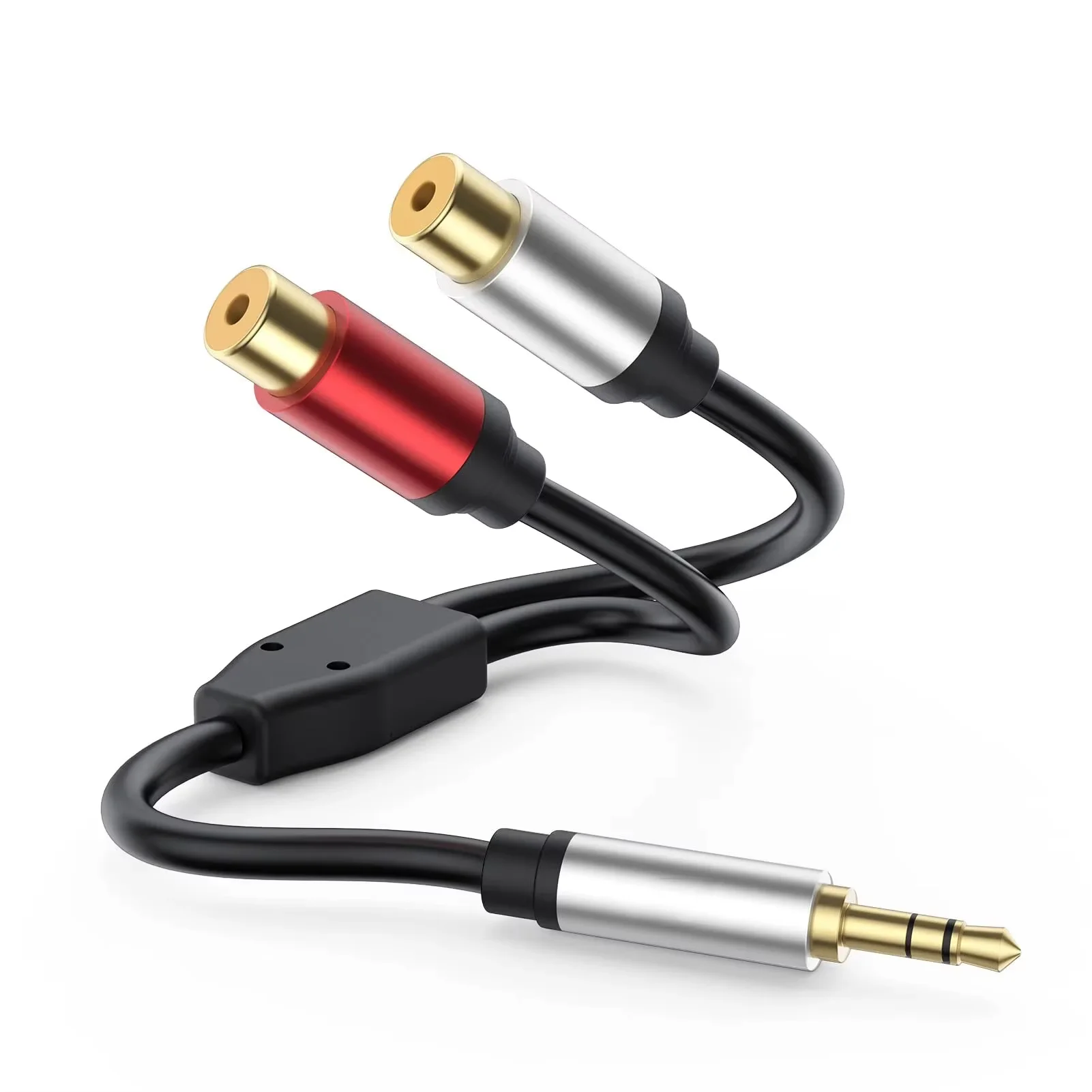 Premium Stereo Audio Splitter Cable - 3.5mm to Dual RCA for Enhanced Sound Quality