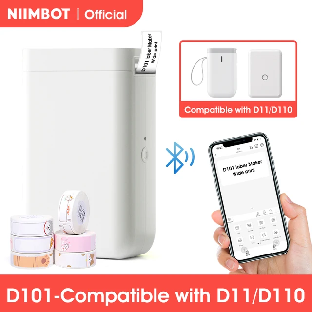 NiiMbot D101 Portable Pocket Label Maker Mini Wireless