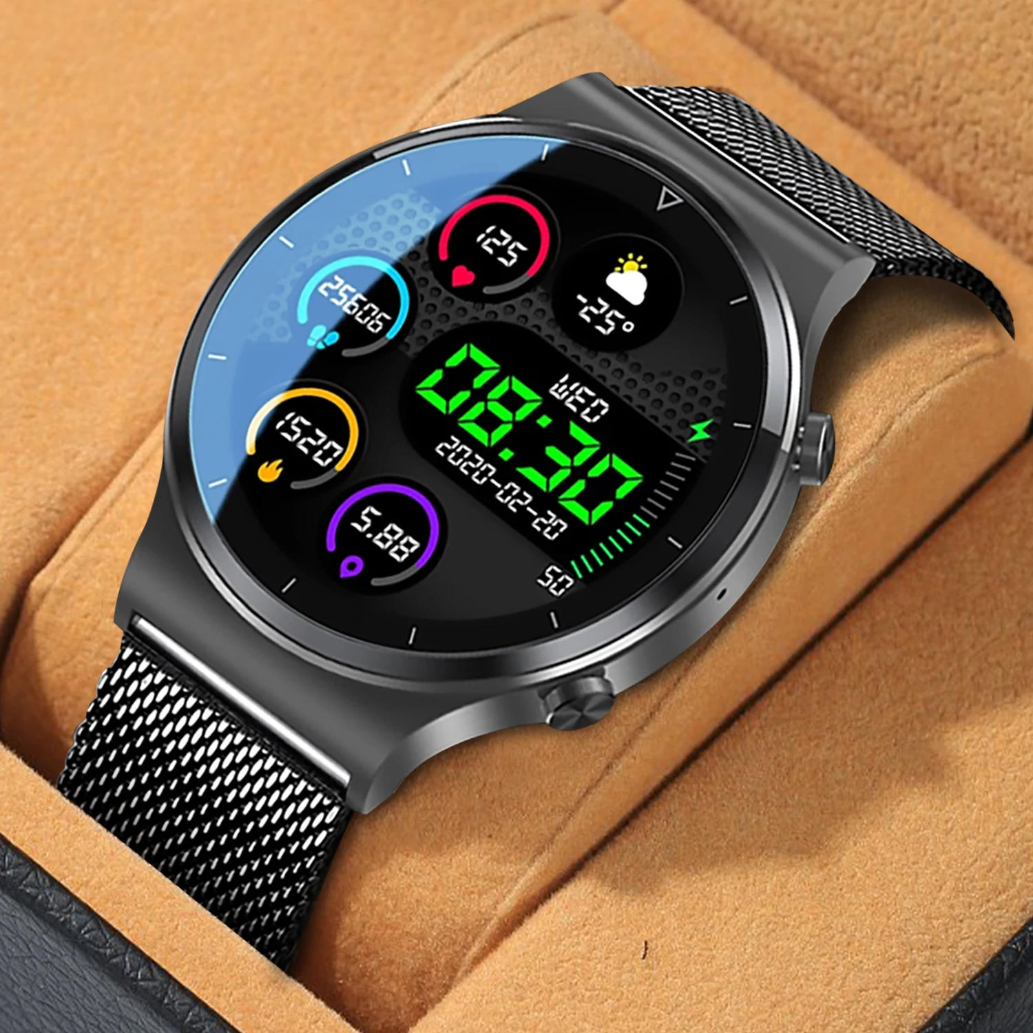 

Bluetooth full screen multi dial smartwatchMen heart rate blood pressure exercise fitness watch Sleep monitoring waterproofwatch