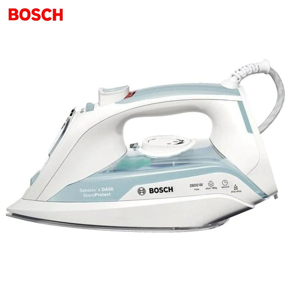 BOSCH eléctricas TDA5028120 TDA5028120, electrodomésticos para el hogar, plancha de ropa planchada, sistema de seguridad a vapor, limpieza fácil, apagado automático, estación generadora de vapor segura|Planchas eléctricas| - AliExpress