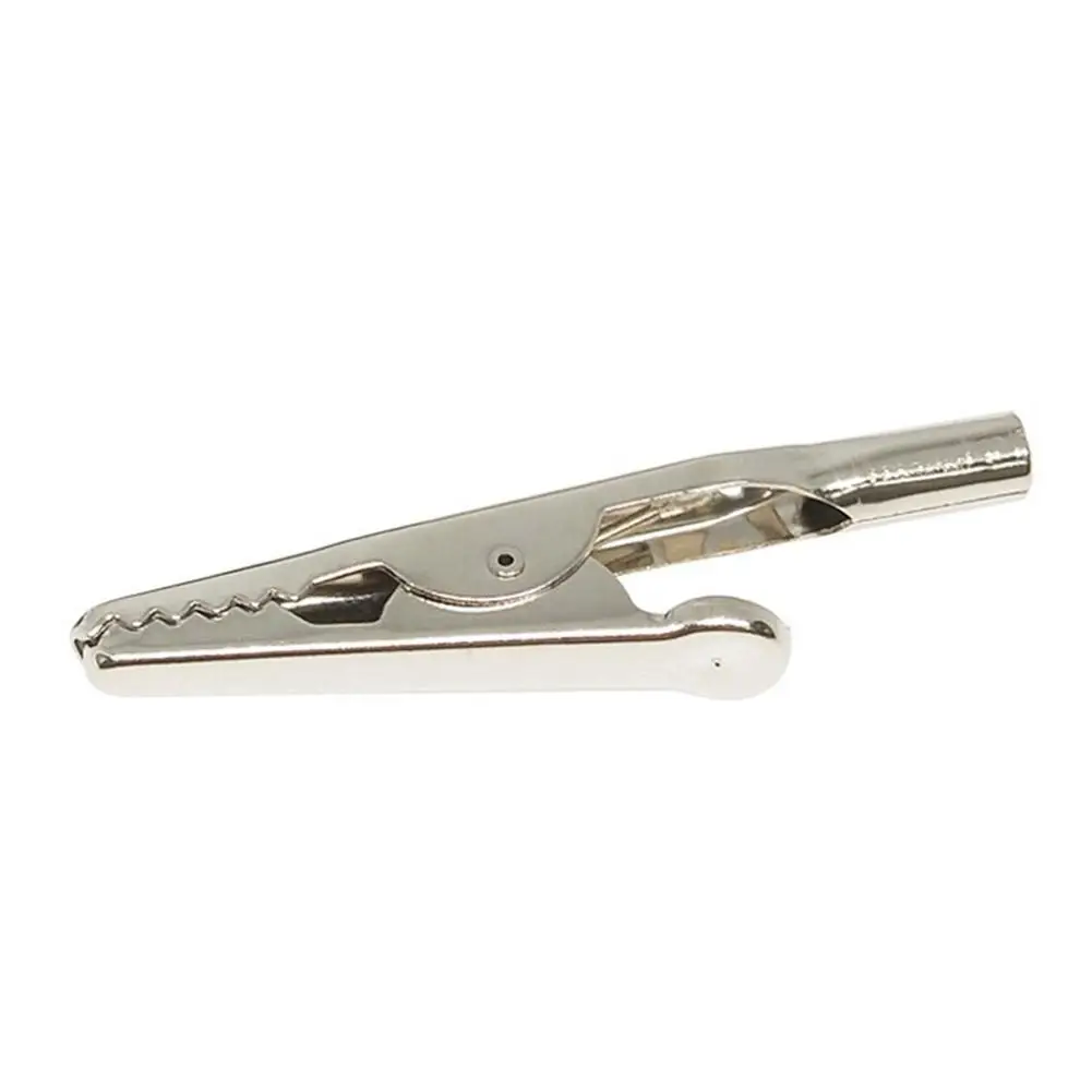 10/20/50 Stücke 51mm Metall Krokodilklemmen Krokodil Elektrische Testkabel Blei Sonde Clip Batterieklemmen 10A Silber Krokodilklemmen – Detail 4