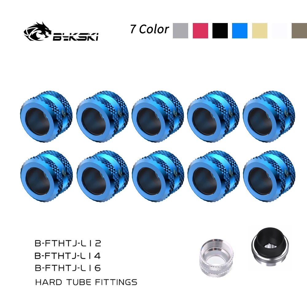 その他 BYKSKI OD16mm Hard Tube Fitting Silver 10PCS/lot Bykski Anti-off Hard Tube Fitting G1/4 Hand Compression