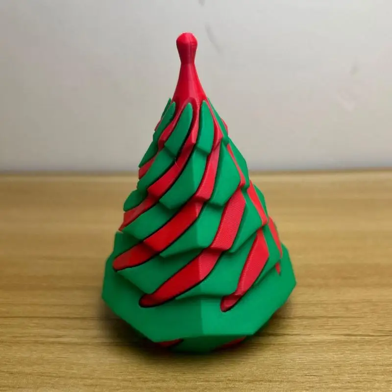 Impossible Cone 3D Printed Christmas Tree Toys Fidget Passthrough Sculpture Spiral Cone Desk Toy Funny Desktop Decoration For