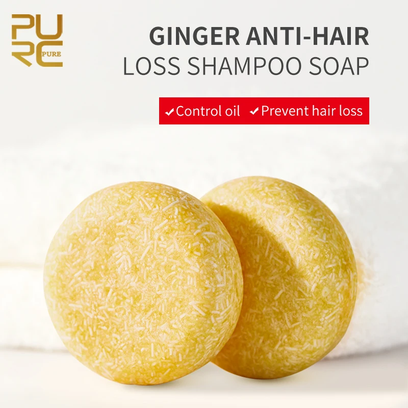 PURC Hair Shampoo Ginger Shampoo Bar Smoothing Conditioner Scalp Treatment Hair Care hair shampoo