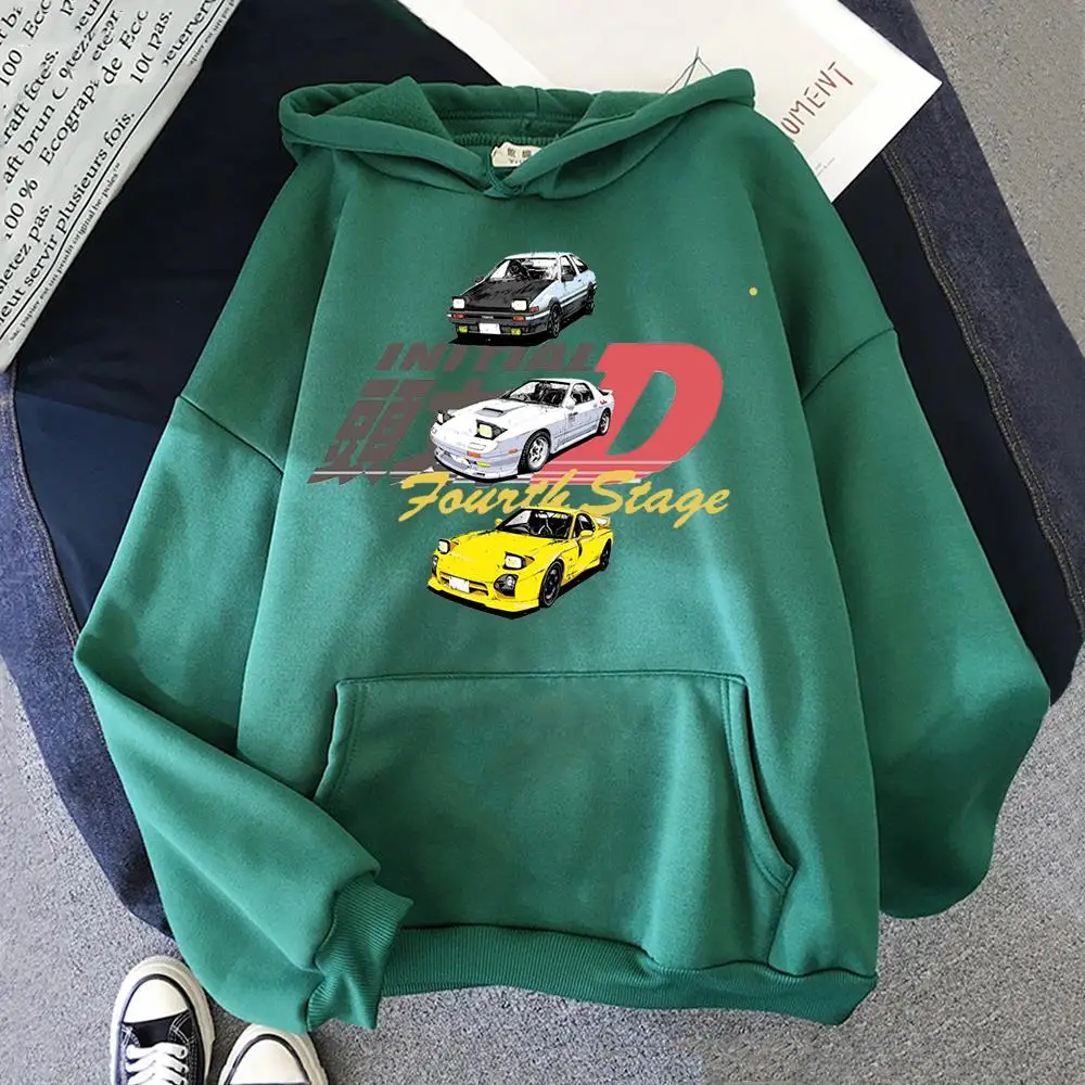 

Initial D Hoodie Anime Long Sleeve Hoodies JDM Car Aesthetic Clothes Men Spring/Autumn Sweatshirts Kawaii Tops Harajuku Sudadera