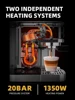 Cafelffe 3in1 Automatic Coffee machine cafeteria Cappuccino Latte Espresso maker Fully Automatic Milk Froth Stainless Steels 5