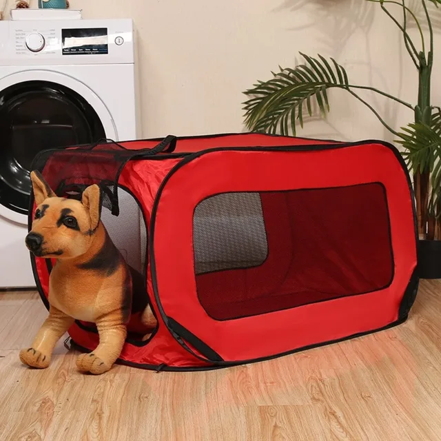 Small Doghouse Portable Pet Cage Car Folding Oxford Cloth Doghouse Cage Resistant To Grab Free Storage 5