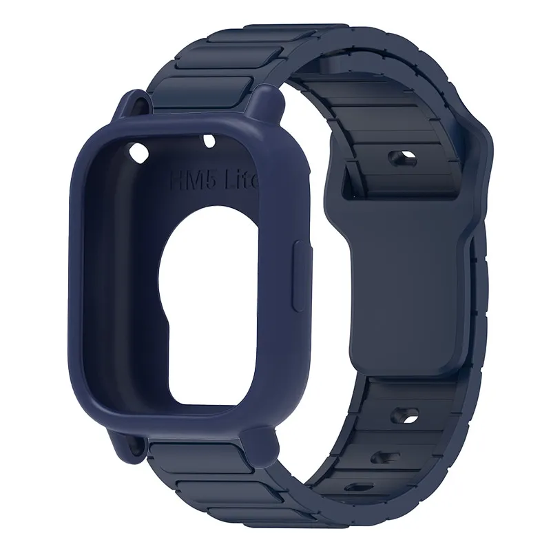 Silicone Protective Case and Strap for Smartwatch - Hollow Out Design
