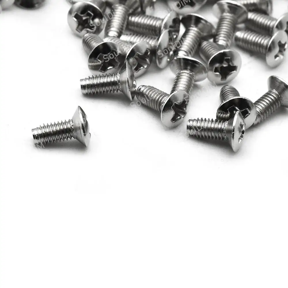 Electric Guitar Switch Screws Pickup Selector Screw 3*8MM Chrome 10pcs For Electric Guitar Bass