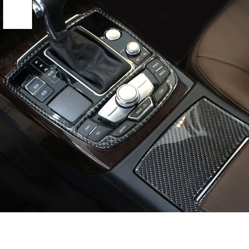 

Автомобильная Центральная панель управления из углеродного волокна Lsrtw2017, планка для Audi A6 A7 2012 2013 2014 2015 2016 2017 2018, аксессуары для интерьера