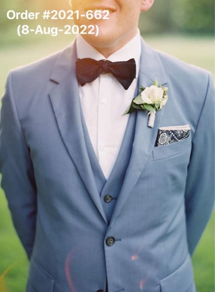 カスタムほこりっぽい新郎タキシードブレザーズボン男性スーツ男性のセット新郎の結婚式のディナーパーティーの摩耗スーツ3個ジャケットパンツベスト スーツ Aliexpress