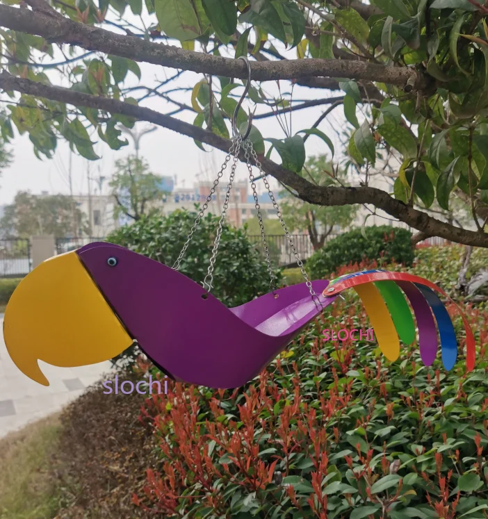 

Bird Flowerpot Flying Parrot Flying Flamingo Flower Planter Pot Garden Ornament Hanging Flower Pot Ornaments Hanging Flowerpot