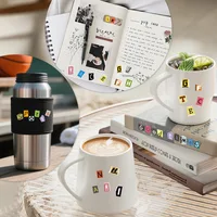360PCS Magazine Letter Stickers Vintage Stickers, 4 Sheets Scrapbook Letters Stickers Alphabet Sticker for Scrapbooking Supplies 6