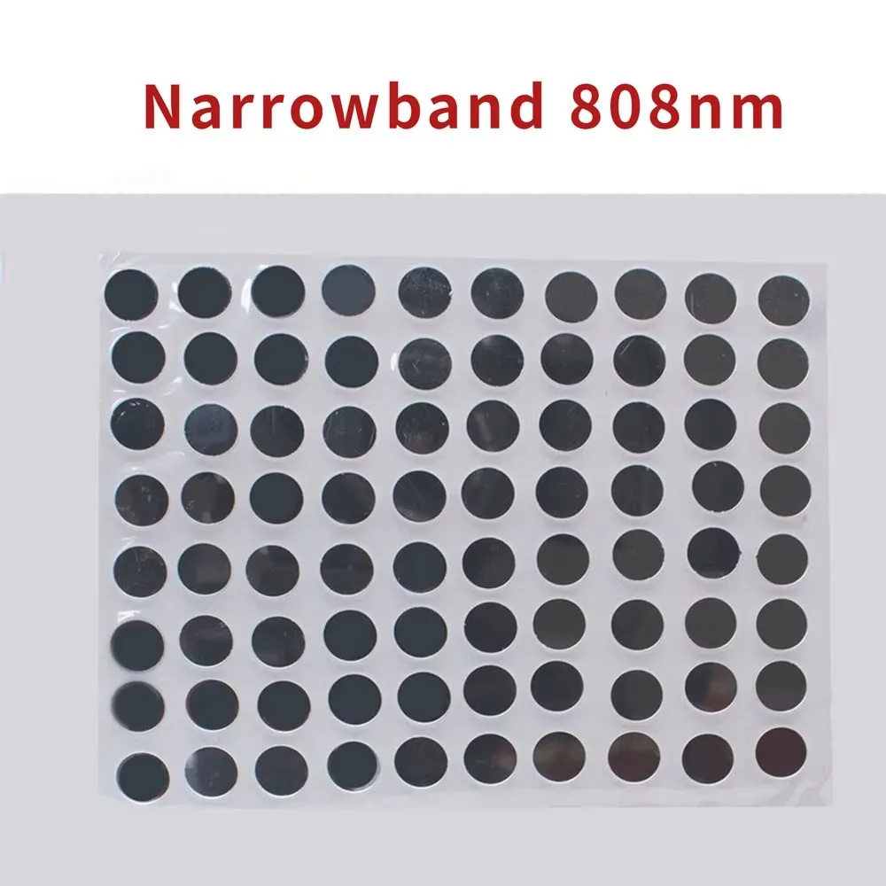 WGWK 850nm 940nm 905nm 유리 광학 필터 야간 투시 감시용 협대역 IR 차단 필터 45nm FWHM 700nm 롱패스 라운드 필터