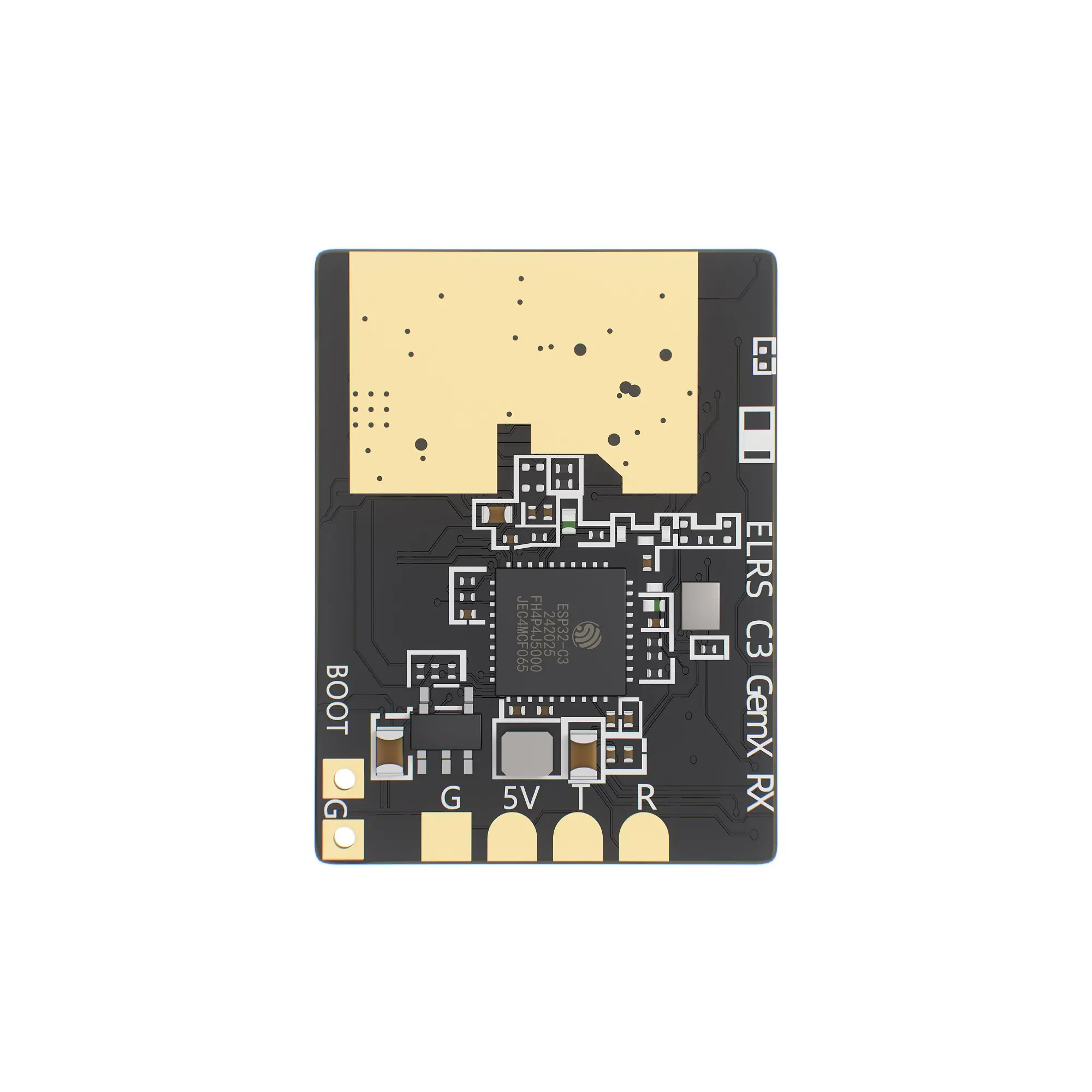Connecteurs et ports du récepteur GEPRC ELRS 915M/2.4G pour drone FPV