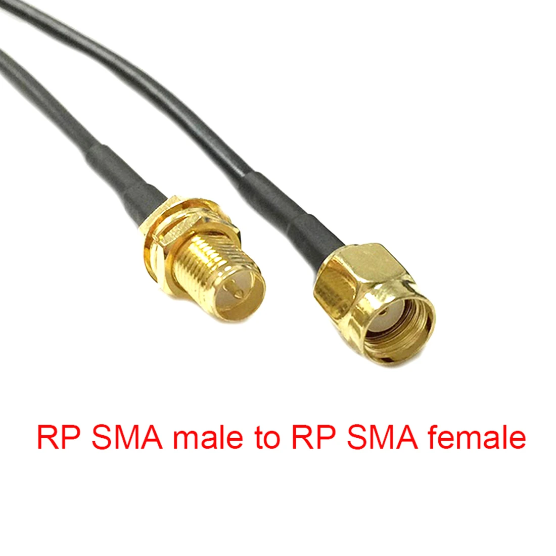 Wifi Antenna Extension Cable Rp Sma Male Plug To Rp Sma Female Jack Nut