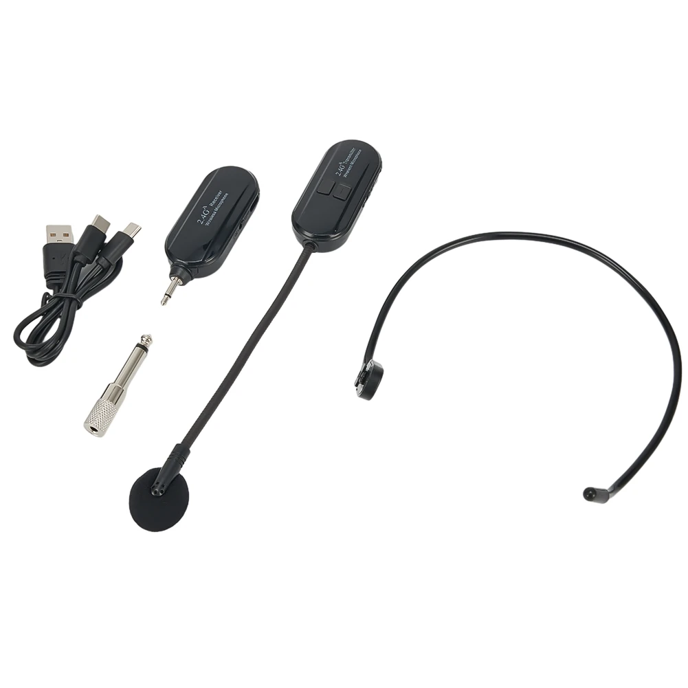 2.4G wireless microphone Wireless Microphone Headset Mic For Voice Amplifier Speaker Karaoke Computer Teaching Meeting Yoga Singing
