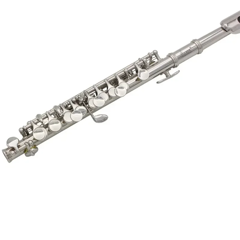 Half-size Flute Piccolo Silver Plated C Key Tone 16 Holes Piccolo W/ Stick Case Screwdriver