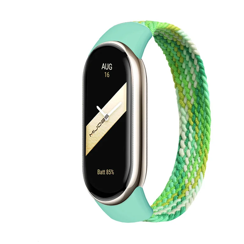 Geflochtene Solo-Schleife für Xiaomi Mi Band 9 8 Riemen Zubehör elastischen Armband Ersatz Smartwatch Correa Armband Miband 8 NFC – Detail 5